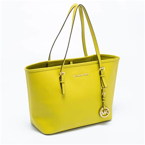 michael kors neon green bag|michael kors green handbag sale.